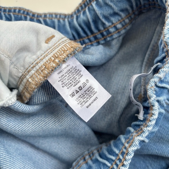 LOFT Women's High Waist High Rise Tie Front Lyocell Wide Leg Jeans Size 4 or 27 - Picture 6 of 11